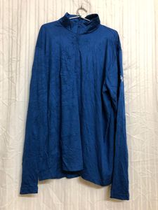 Sport-Tek Blue Long Sleeve Zip T Shirt