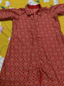 Red Cord Set Kurti
