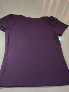 Purple Short Sleeve Top