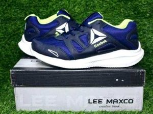 Reebok Navy &amp; Green Running Shoes