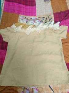Cute Beige Lace Top