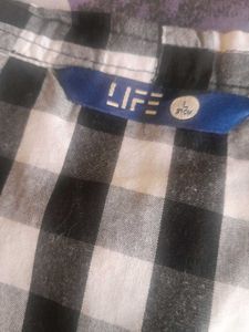 Chic Gingham Cold Shoulder Top