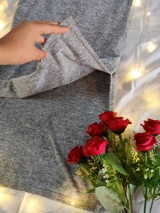 Gray Tank Dress Top
