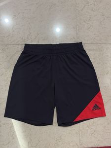 Adidas Black & Red Athletic Shorts