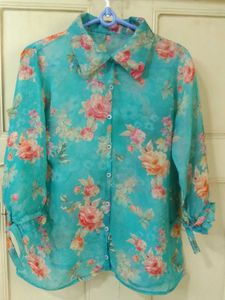 Floral Transparent Shirt