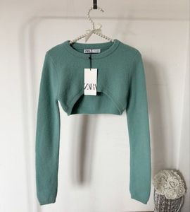 Zara Cropped Knit Sweater