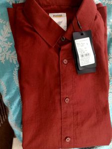 NEW RARE RABBIT LINUX Rust Regular Fit Shirt