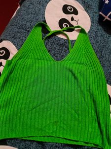 Stylish Green Crop Top