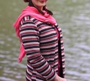 Striped Knit Cardigan