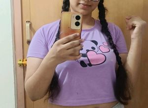 Cute Panda Tee With Shorts