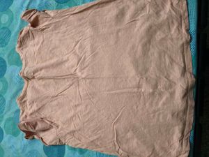 Peach Crochet Detail Top In Xl Size For Women