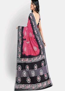 Elegant Batik Print Saree