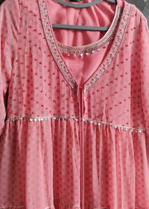 Anarkali Kurta With Inner And Leggings