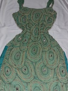 Pearl Beaded Mini Dress