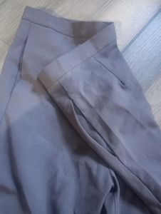 Wide Leg Trousers - Grey