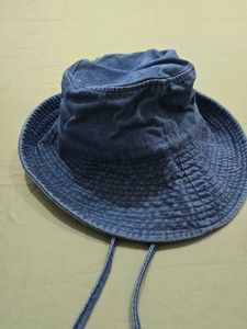 H&amp;M Denim Tie Detail Bucket Hat