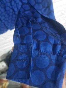 orignal  Sandro Blue Patterned Shirt