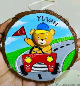 Coaster Painting On Wood