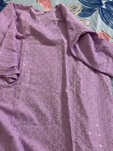 Elegant Lavender Kurta