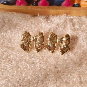 Fancy light weight Gold Tone Earrings Bundle