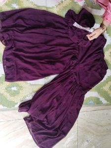 Maroon Chevron Party Dress