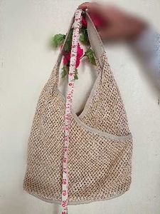 Woven Hobo Bag imported tag not available