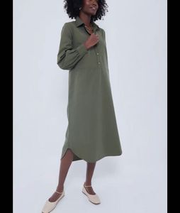 Olive Green Dress