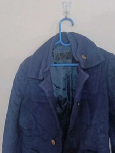 Blue overcoat