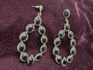 Elegant Black Dangle Earrings