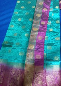 Elegant Green Silk Saree