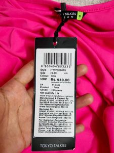 WOMEN PINK FRONT KNOT TOP