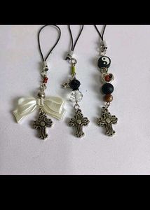 Cross Charm Phone Straps