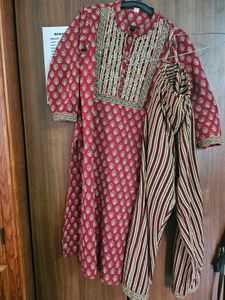 3 PC Cotton Kurta Set