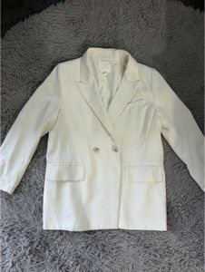 h&m White oversized  Blazer