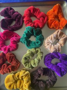 Velvet Scrunchies pack of 12