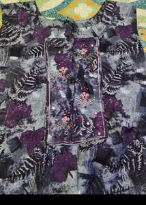 Elegant Purple Salwar Kameez Suit