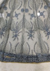 Charcoal Peplum Lehenga Suit