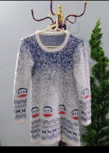 Color Block Fuzzy Sweater