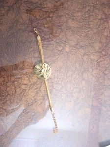 Golden Bracelet Rakhi