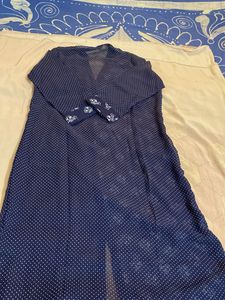 High V Neck 3qtr Slv Brand New Transparent Kurti