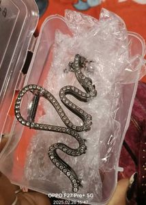 Snake Rhinestone Hair Clip