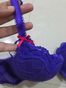 Purple Lace Bra