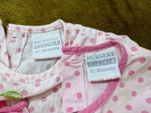 Set Of 2 Baby Dresses 12m