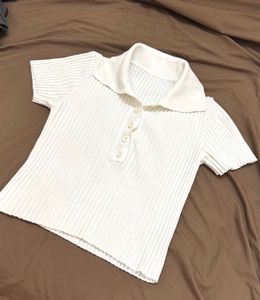 Cute White Polo Top