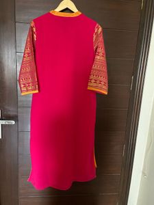 Rangmanch Dark Pink Colour Kurta (xl)