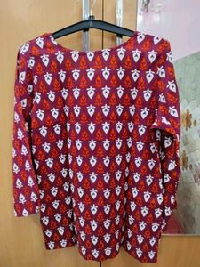 Ethnic Top with Floral Print (X)