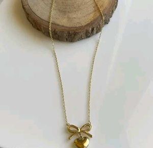 Bow Heart Neckpiece