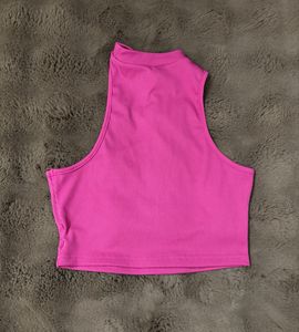 URBANIC Pink Cutout Tank Top