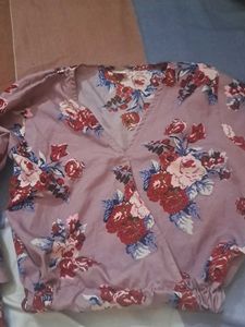 beautiful floral crop top