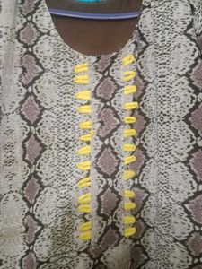 Snake Print Kurta